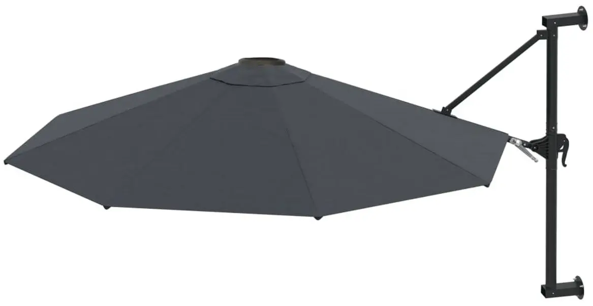Umbrela de soare montata pe perete VidaXL 44865 (Anthracite)