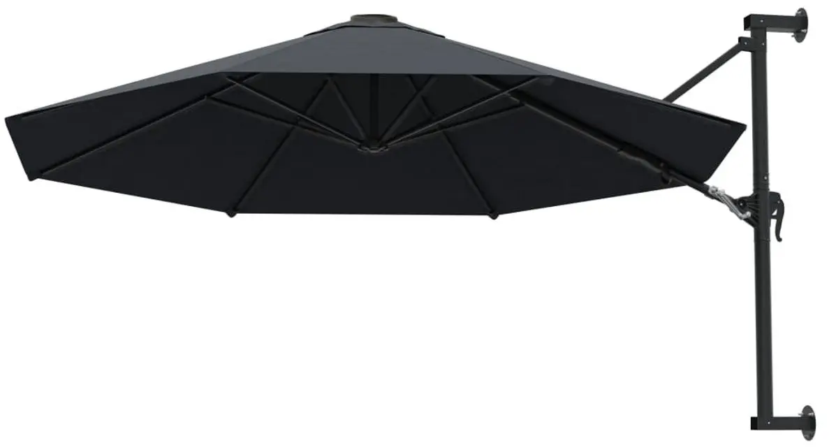 Umbrela de soare montata pe perete VidaXL 44865 (Anthracite)