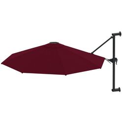 Umbrela de soare montata pe perete VidaXL 47298 (Burgundy) Thumb