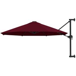 Umbrela de soare montata pe perete VidaXL 47298 (Burgundy)