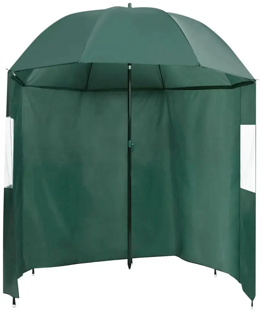 Umbrela de soare cu tent VidaXL 318835 (Green/Black)