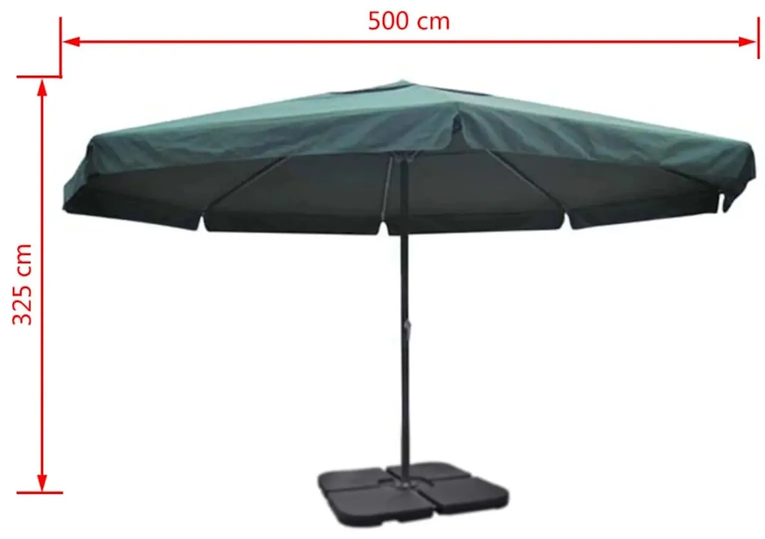 Зонт от солнца VidaXL 271717 (Green) - 9