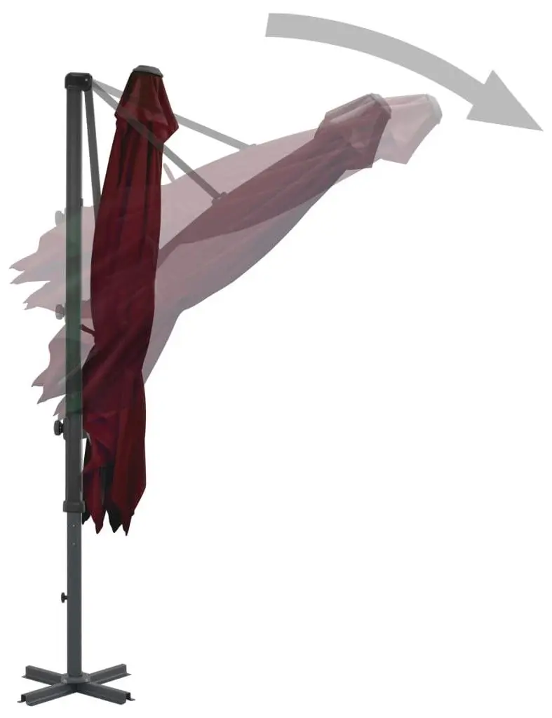 Зонт от солнца VidaXL 312304 (Burgundy) - 4