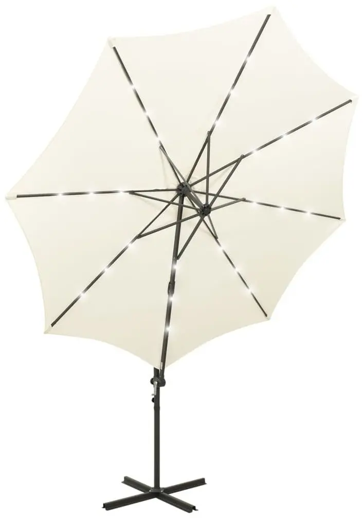 Зонт от солнца VidaXL 312336 LED (Sand)