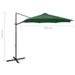 Umbrela de soare VidaXL 312337 (Green) Thumb