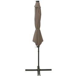 Зонт от солнца VidaXL 312339 LED (Taupe Grey) Thumb