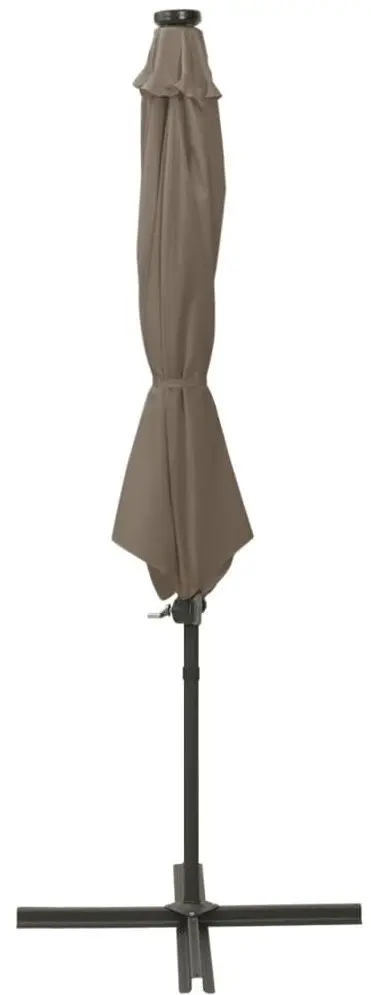 Зонт от солнца VidaXL 312339 LED (Taupe Grey)