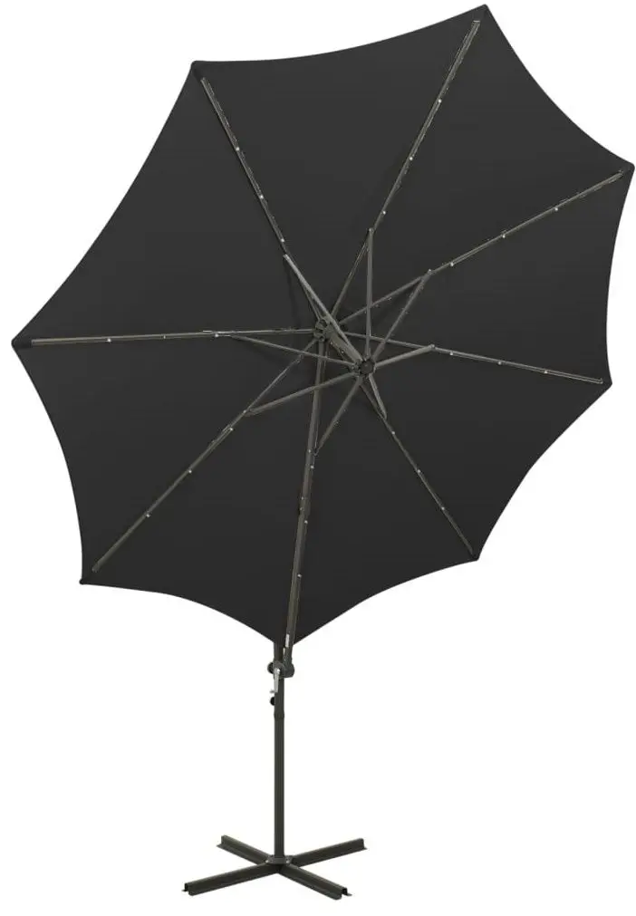 Зонт от солнца VidaXL 312340 LED (Black)