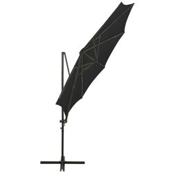 Зонт от солнца VidaXL 312340 LED (Black) Thumb