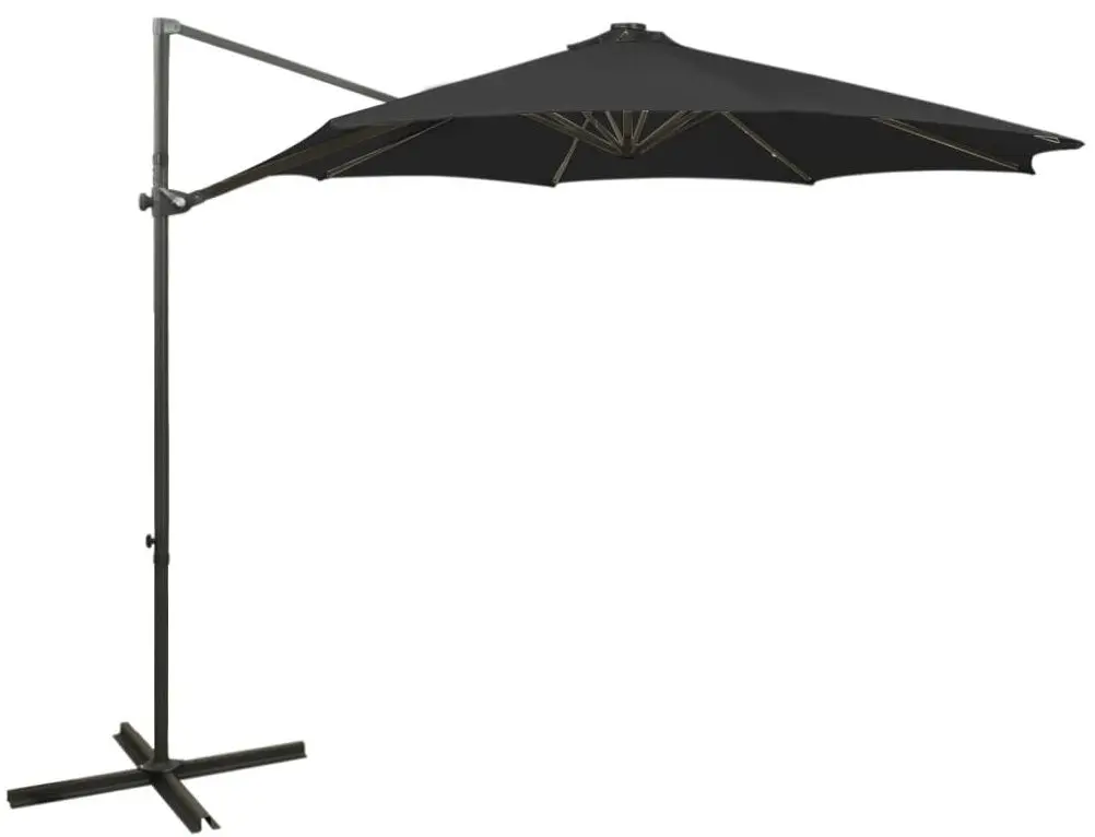 Зонт от солнца VidaXL 312340 LED (Black)