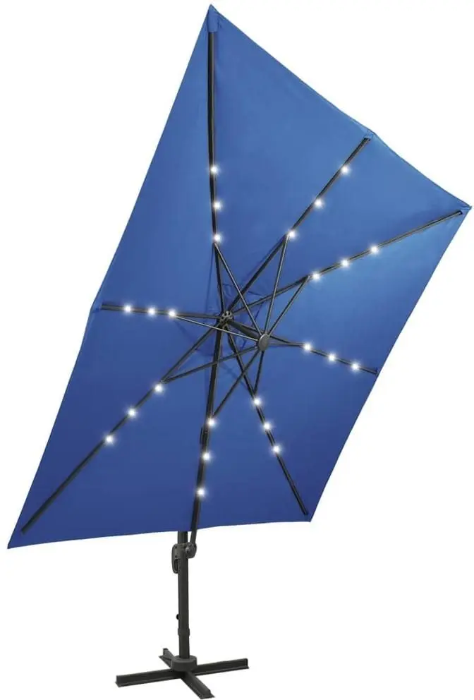 Umbrela de soare VidaXL 312349 LED (Blue)