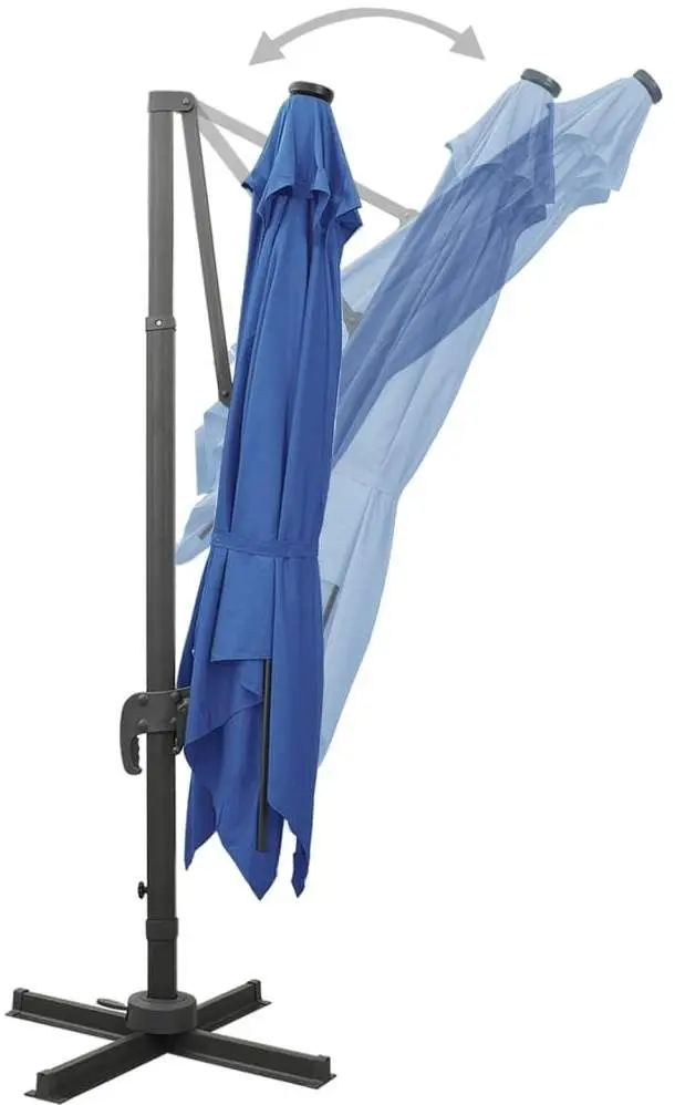 Umbrela de soare VidaXL 312349 LED (Blue)