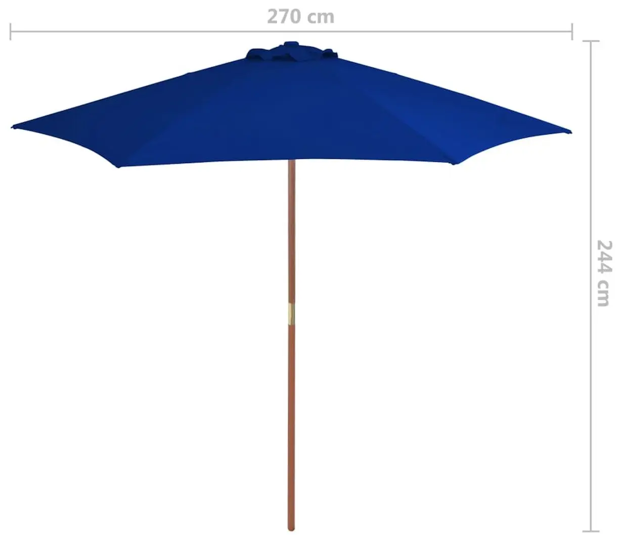 Umbrela de soare VidaXL 313763 (Bleu) - 6