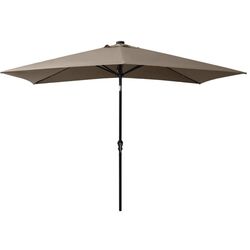 Зонт от солнца VidaXL 313789 LED (Taupe Grey) Thumb