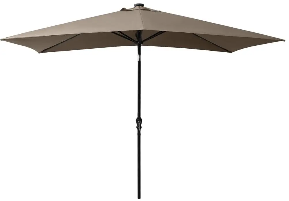 Зонт от солнца VidaXL 313789 LED (Taupe Grey)