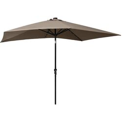 Зонт от солнца VidaXL 313789 LED (Taupe Grey) Thumb