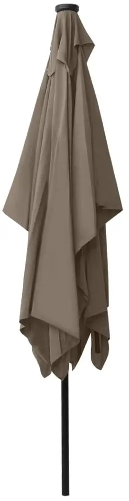 Зонт от солнца VidaXL 313789 LED (Taupe Grey)