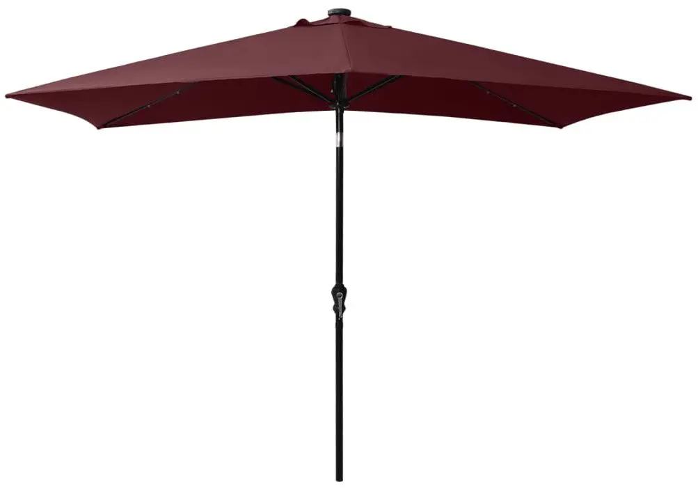 Зонт от солнца VidaXL 313790 LED (Burgundy)