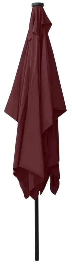 Зонт от солнца VidaXL 313790 LED (Burgundy)
