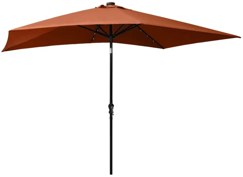 Umbrela de soare VidaXL 313791 LED (Terracotta)