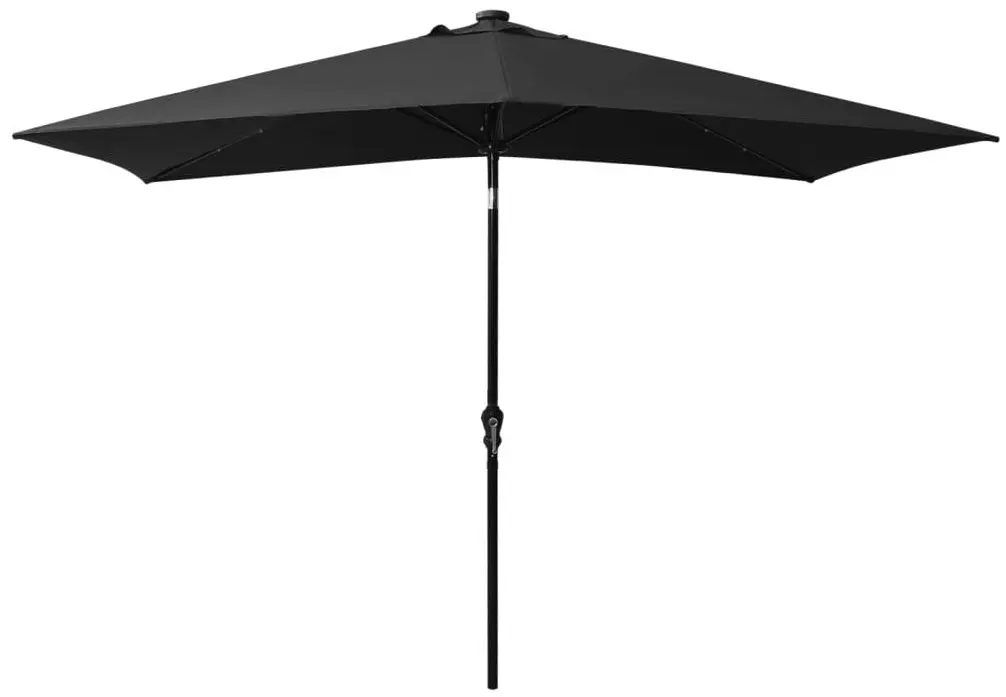 Umbrela de soare VidaXL 313792 LED (Black) - 3