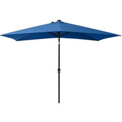 Umbrela de soare VidaXL 313793 LED (Azure Blue) Thumb