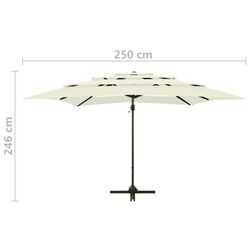 Зонт от солнца VidaXL 313820 (Sand) Thumb