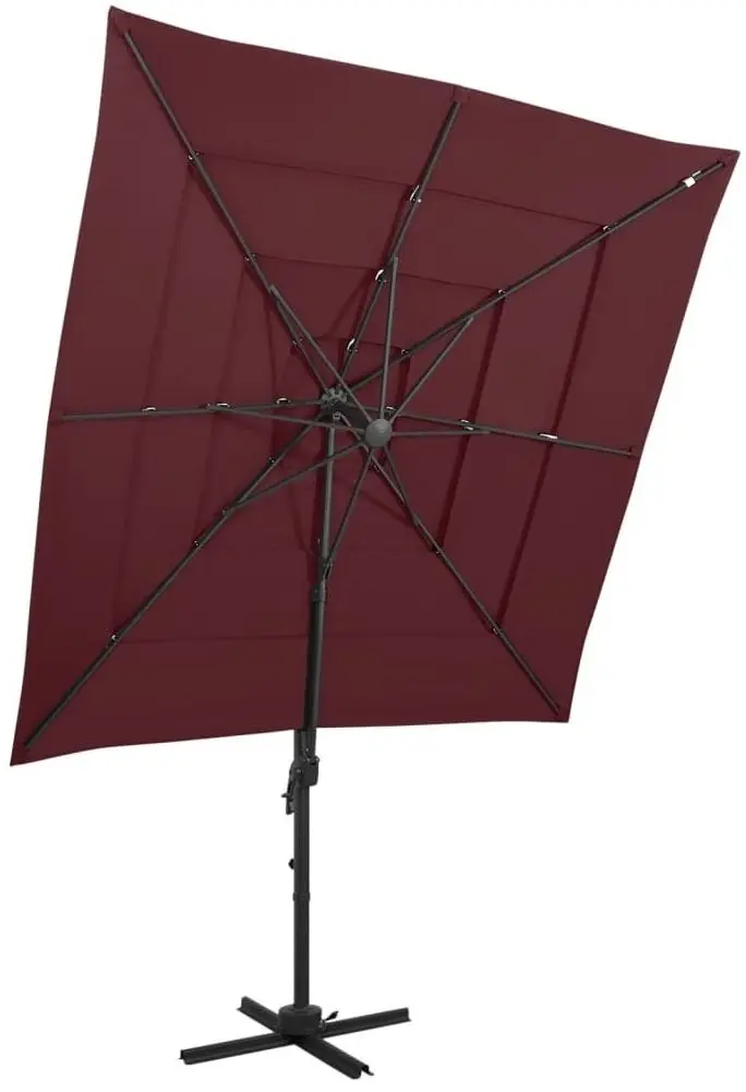 Umbrela de soare VidaXL 313824 (Burgundy)