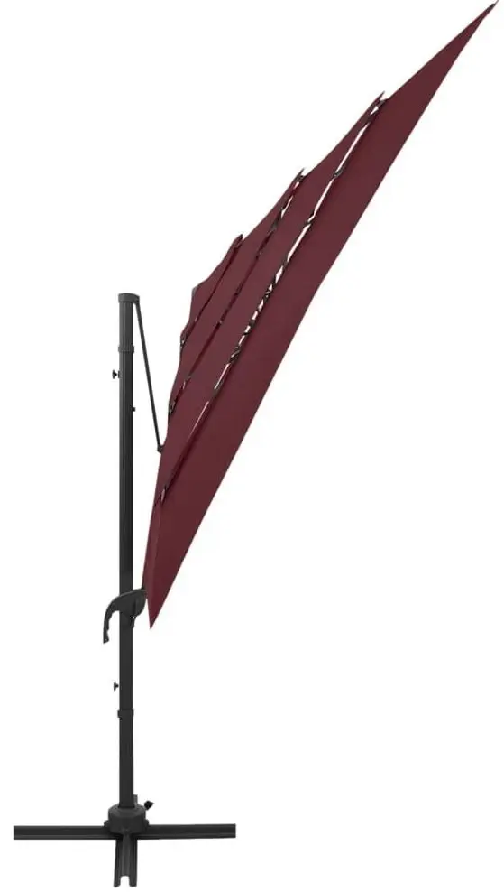 Umbrela de soare VidaXL 313824 (Burgundy)