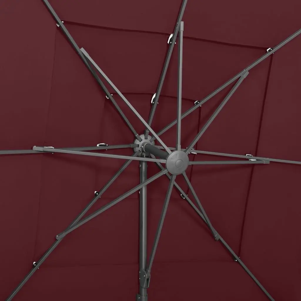 Umbrela de soare VidaXL 313824 (Burgundy)