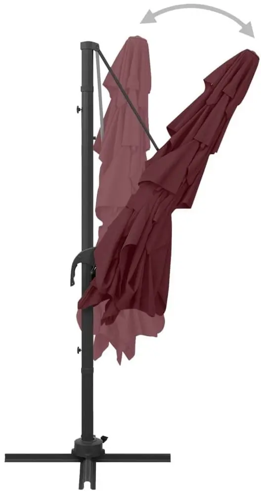 Umbrela de soare VidaXL 313824 (Burgundy)