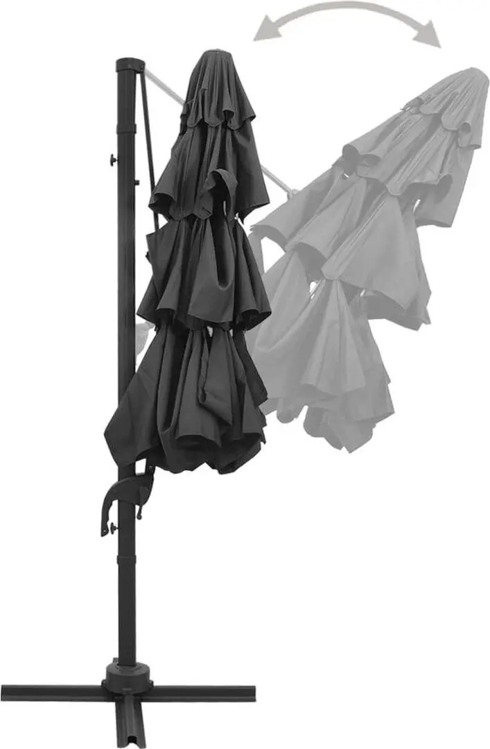 Umbrela de soare VidaXL 313830 (Black)