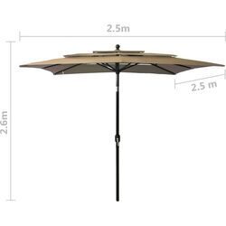 Зонт от солнца VidaXL 313839 (Taupe Grey) Thumb