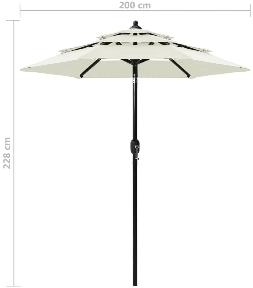 Umbrela de soare VidaXL 313852 (Sand) - 7