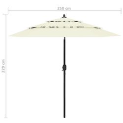 Umbrela de soare VidaXL 313860 (Sand) Thumb