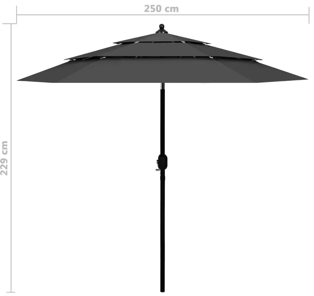 Umbrela de soare VidaXL 313862 (Anthracite)