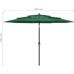 Зонт от солнца VidaXL 313869 (Green) Thumb