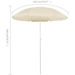 Umbrela de soare VidaXL 315537 (Sand) Thumb