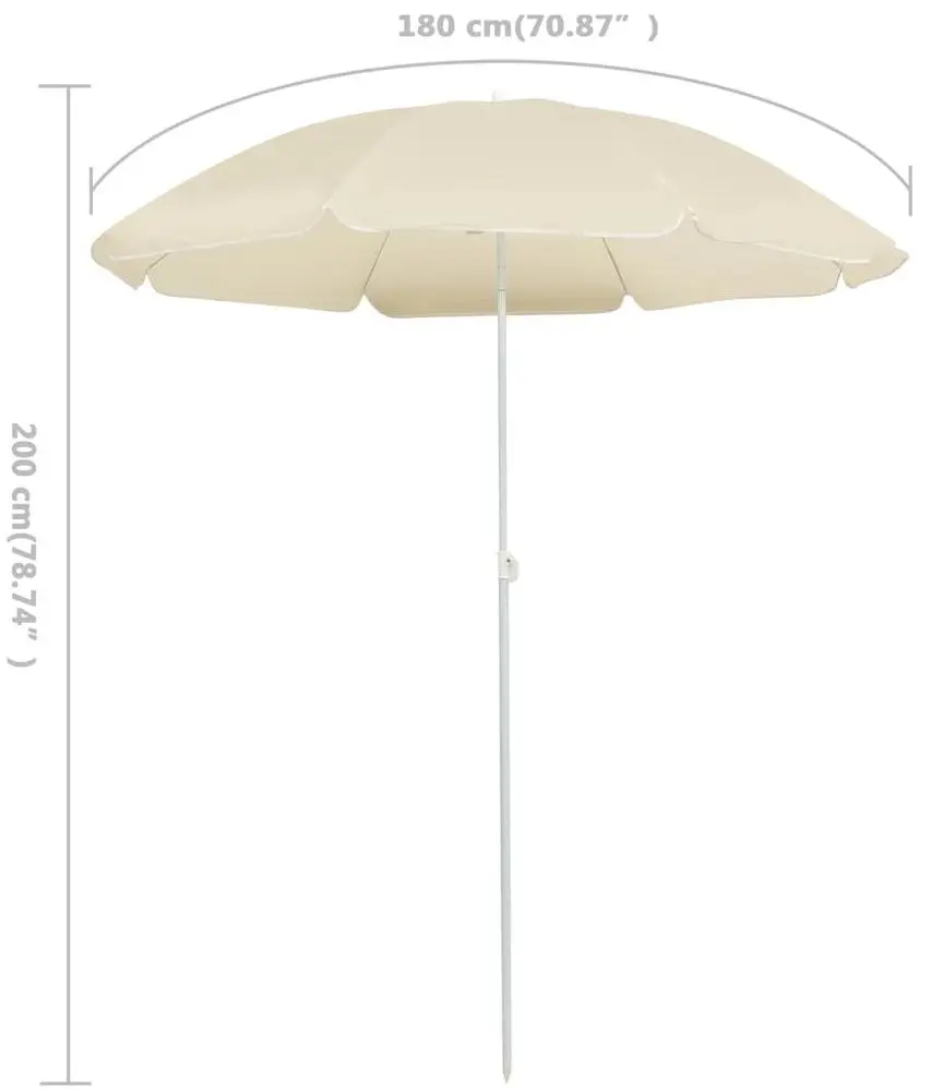Umbrela de soare VidaXL 315537 (Sand)