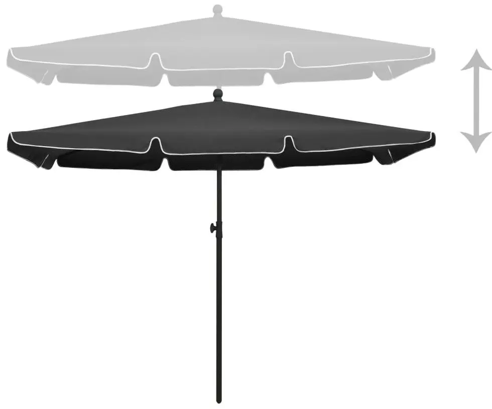 Umbrela de soare VidaXL 315545 (Anthracite) - 3