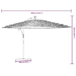 Зонт от солнца VidaXL 4005082 (Brown) Thumb