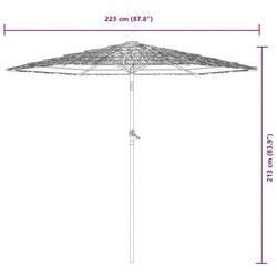 Зонт от солнца VidaXL 4005100 (White) Thumb