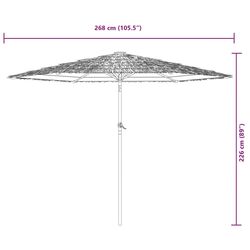 Зонт от солнца VidaXL 4005101 (Brown) Thumb