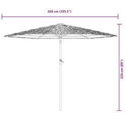 Зонт от солнца VidaXL 4005104 (White) Thumb