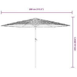 Зонт от солнца VidaXL 4005108 (White) Thumb