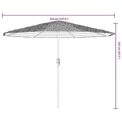 Зонт от солнца VidaXL 4005109 (Brown) Thumb