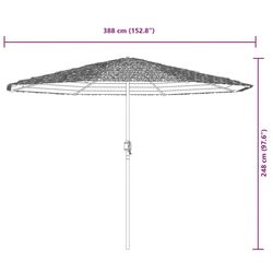 Umbrela de soare VidaXL 4005113 (Brown) Thumb