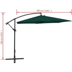 Umbrela de soare VidaXL 42200 (Green) Thumb