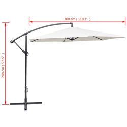 Зонт от солнца VidaXL 42202 (Sand White) Thumb