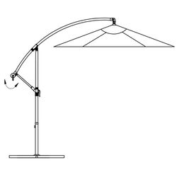 Зонт от солнца VidaXL 42202 (Sand White) Thumb